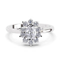 Sparkles 0.88 Carat Oval Shape Engagement Ring | 14K White Gold