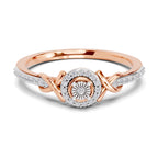 0.18 Carat Infinity Promise Engagement Ring | 14K Rose Gold