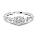 0.18 Carat Infinity Promise Engagement Ring | 14K White Gold