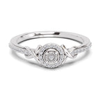0.18 Carat Infinity Promise Engagement Ring | 14K White Gold