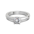 0.7 Ct Round Solitaire Ring  14K White Gold