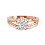0.17 Ct Round Solitaire Ring  14K Rose Gold