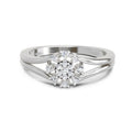 0.17 Ct Round Solitaire Ring  14K White Gold