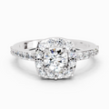 1 Ct Round Halo Ring | 14K White Gold