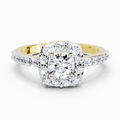 1 Ct Round Halo | 14K Yellow Gold