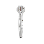 0.18 Ct Round Solitaire Ring  14K White Gold