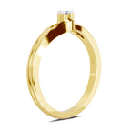 0.18 Ct Round Solitaire Ring  14K Yellow Gold