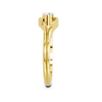 0.18 Ct Round Solitaire Ring  14K Yellow Gold