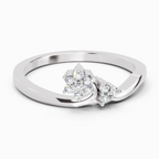 0.086 Ct Cluster Ring | 14K White Gold