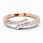 0.18 Ct Round Fashion Ring | 14K Rose Gold