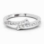 0.18 Ct Round Fashion Ring | 14K White Gold