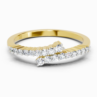 0.18 Ct Round Fashion Ring | 14K Yellow Gold
