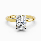 1.32 Ct Oval Solitaire Engagement Ring | 14K Yellow Gold