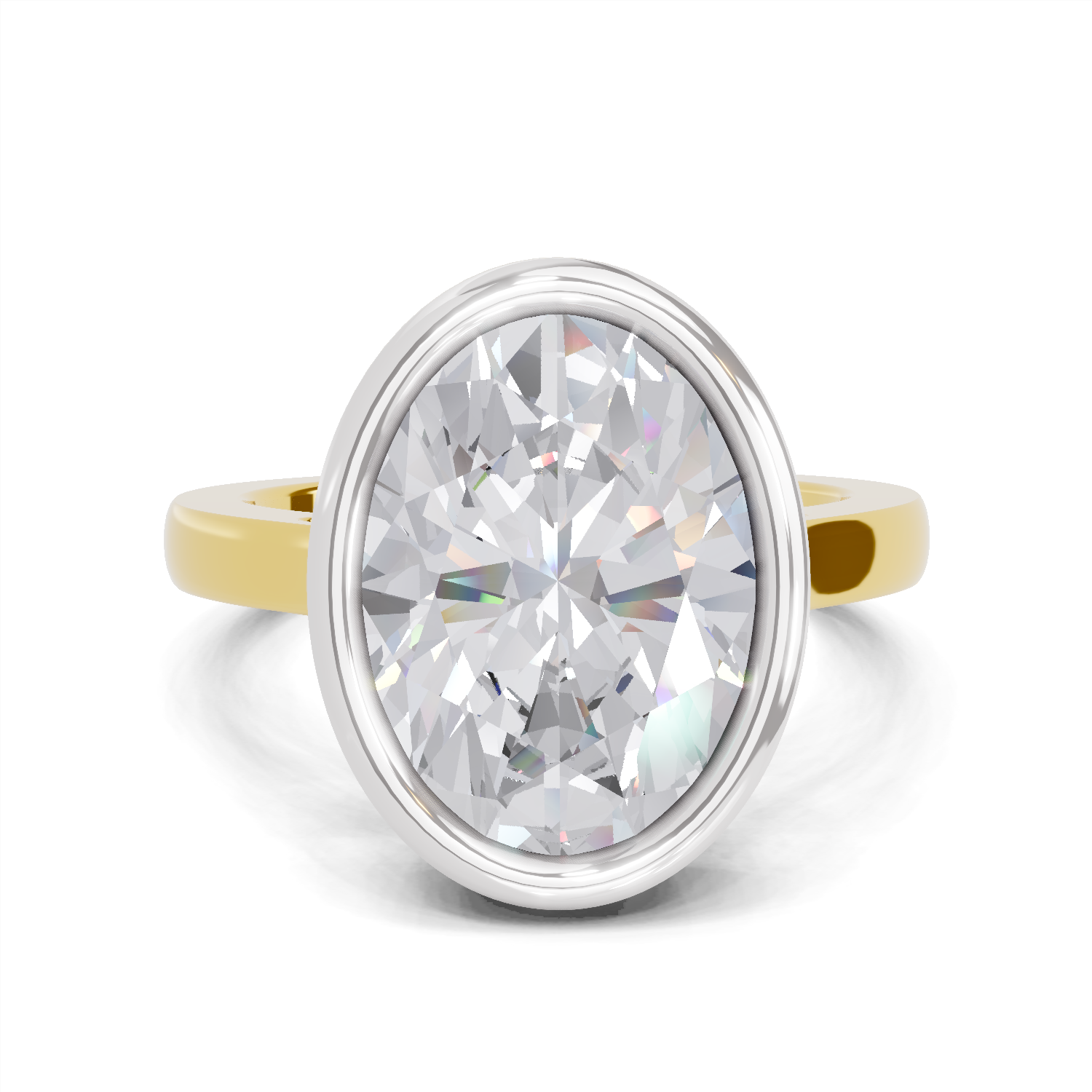 1.89 Carat Solitaire Lab Grown Diamond Ring in 14K Gold