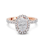 1.66 Carat Solitaire Lab Grown Diamond Ring In 14K Gold