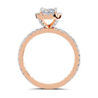 1.66 Carat Solitaire Lab Grown Diamond Ring In 14K Gold