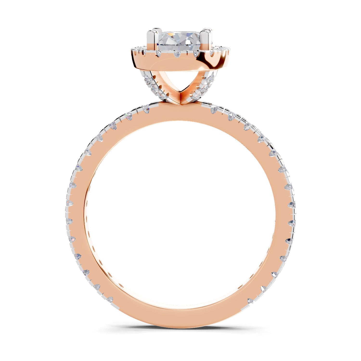 1.66 Carat Solitaire Lab Grown Diamond Ring In 14K Gold