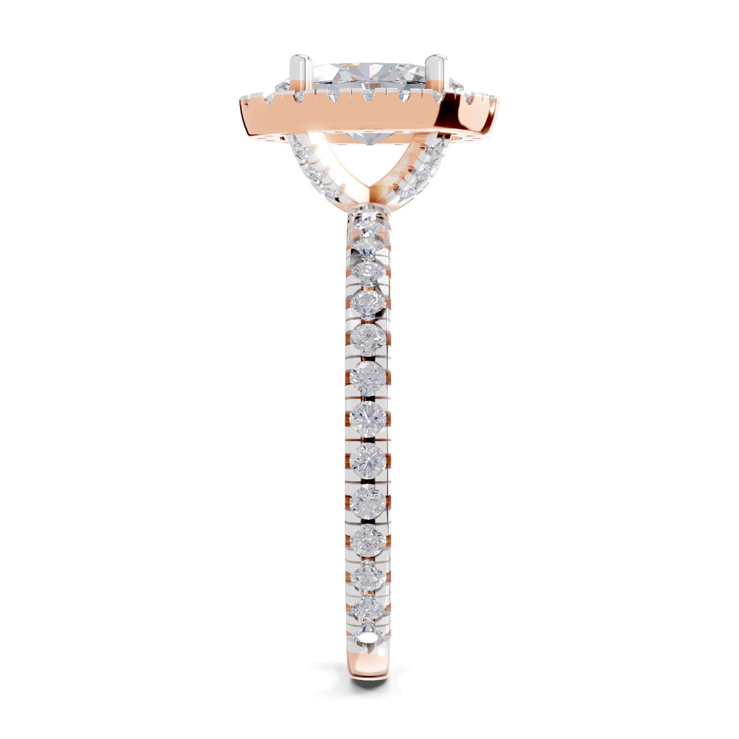 1.66 Carat Solitaire Lab Grown Diamond Ring In 14K Gold
