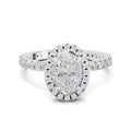 1.66 Carat Solitaire Lab Grown Diamond Ring In 14K Gold