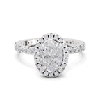 1.66 Carat Solitaire Lab Grown Diamond Ring In 14K Gold