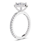 1.66 Carat Solitaire Lab Grown Diamond Ring In 14K Gold