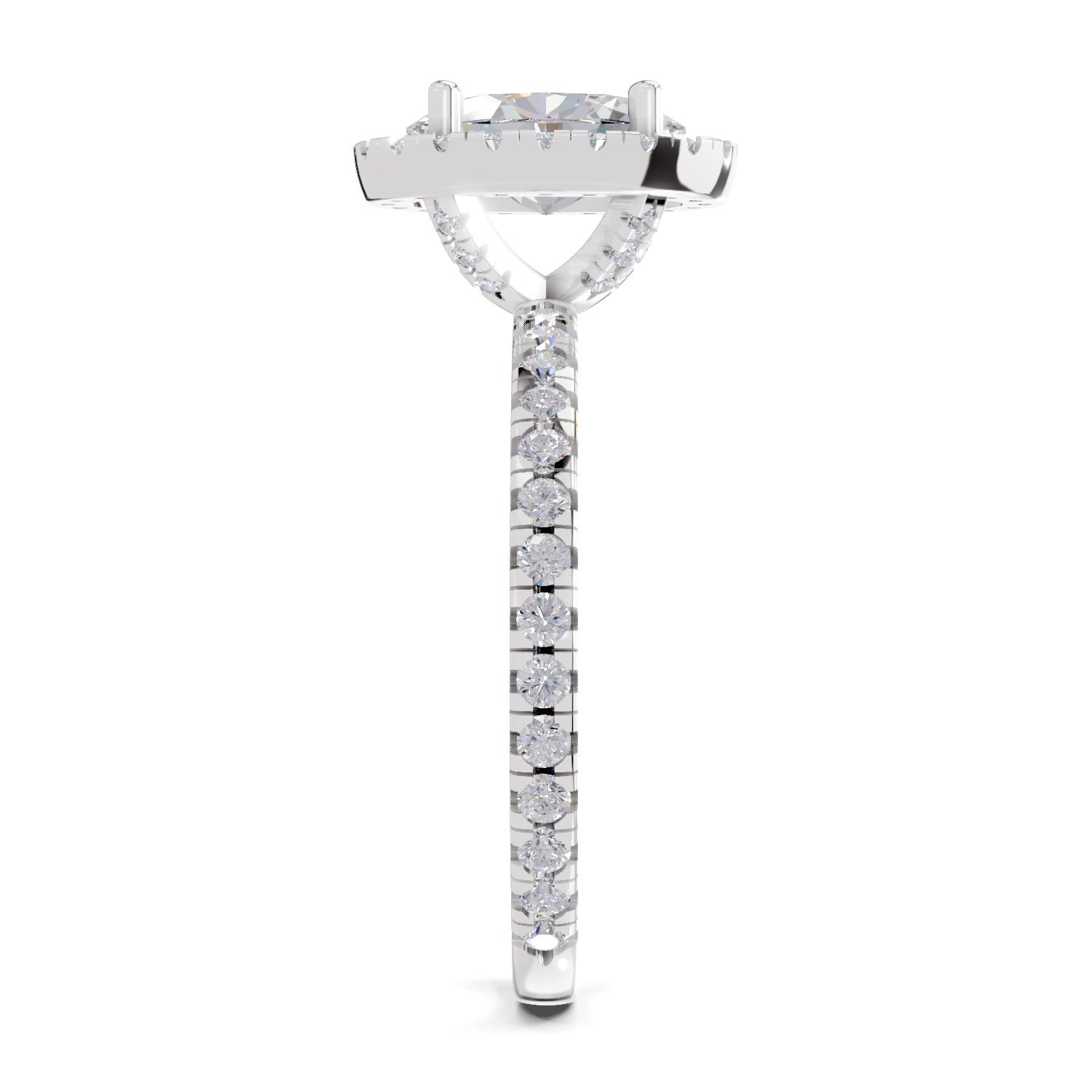 1.66 Carat Solitaire Lab Grown Diamond Ring In 14K Gold