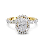 1.66 Carat Solitaire Lab Grown Diamond Ring In 14K Gold