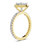 1.66 Carat Solitaire Lab Grown Diamond Ring In 14K Gold