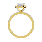 1.66 Carat Solitaire Lab Grown Diamond Ring In 14K Gold