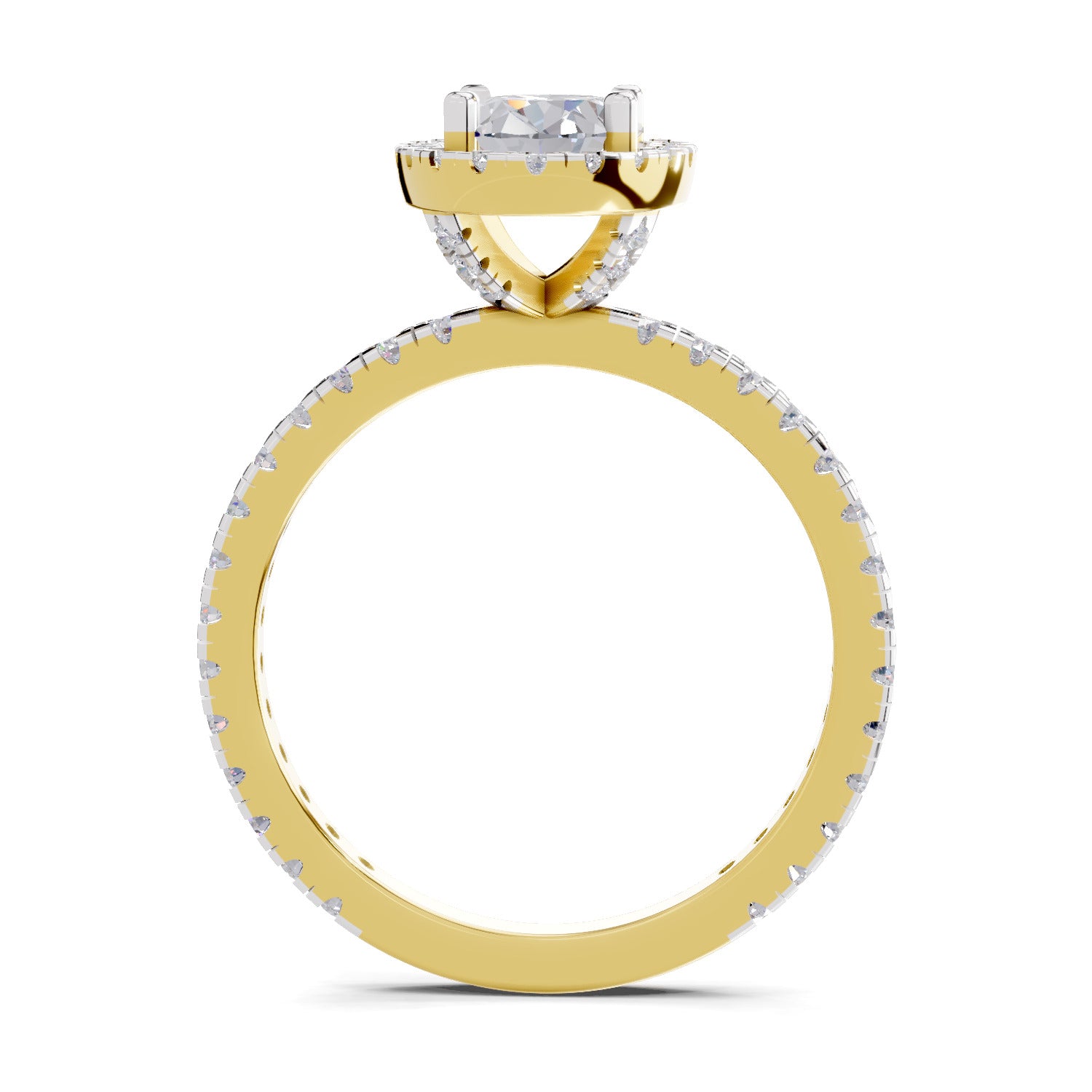 1.66 Carat Solitaire Lab Grown Diamond Ring In 14K Gold