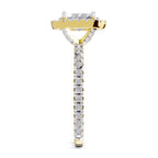1.66 Carat Solitaire Lab Grown Diamond Ring In 14K Gold