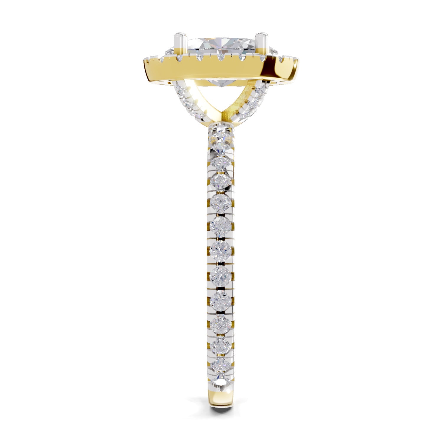 1.66 Carat Solitaire Lab Grown Diamond Ring In 14K Gold