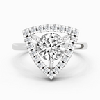 1.34 Ct Round Shape Diamond Ring | 14K Rose Gold