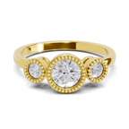 0.71 Carat Sovereign Petal Promise Engagement Ring | 14K Yellow Gold