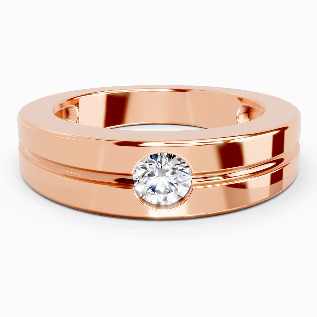 0.3 Carat Solitaire Lab Grown Diamond Ring In 14K Gold