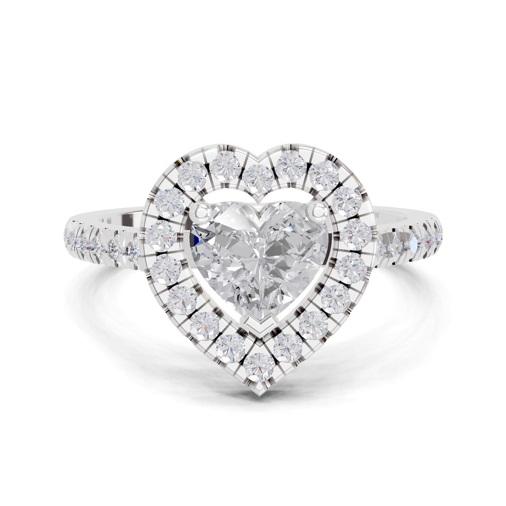 1.54 Carat Solitaire Lab Grown Diamond Ring In 14K Gold
