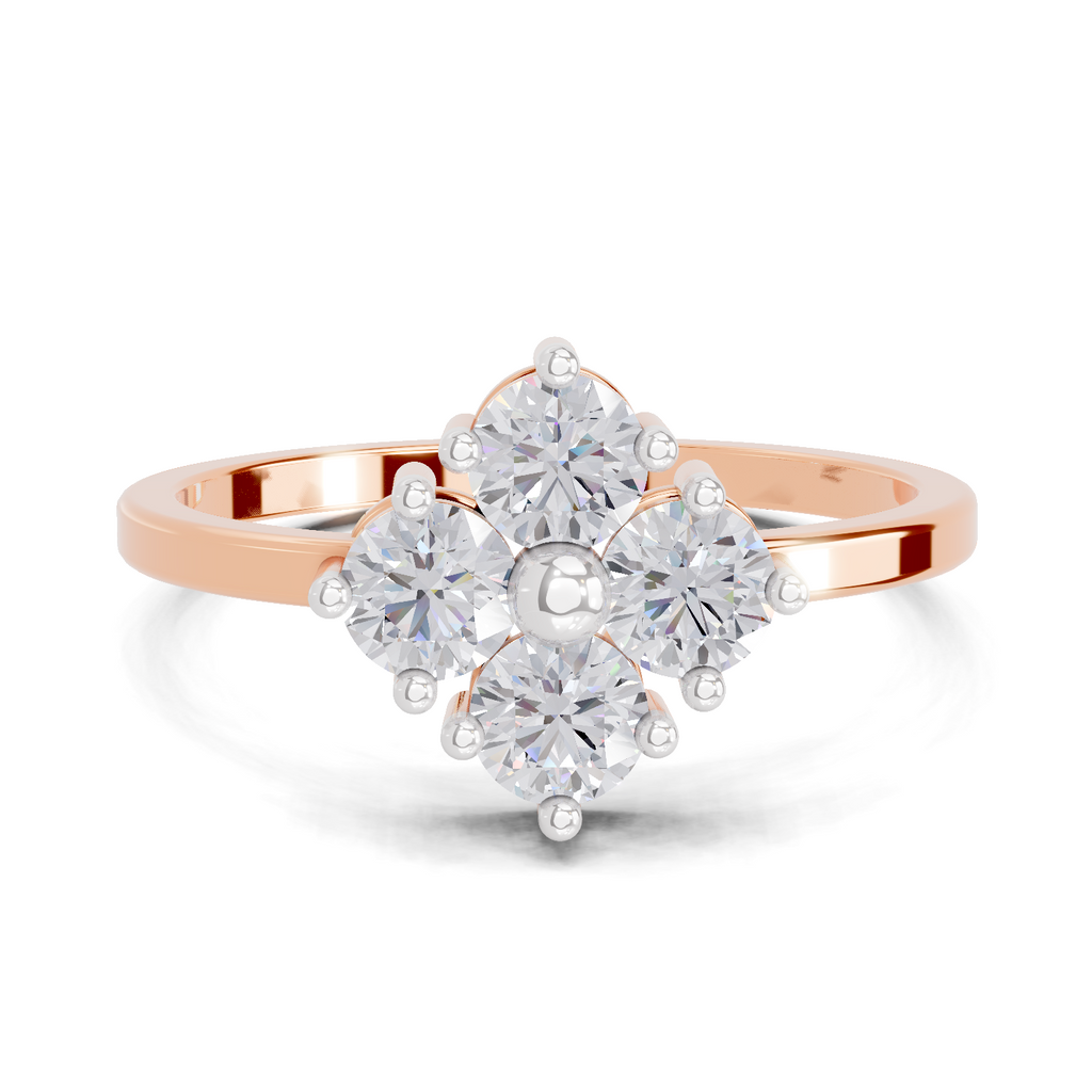 0.76 Carat Solitaire Lab Grown Diamond Ring In 14K Gold