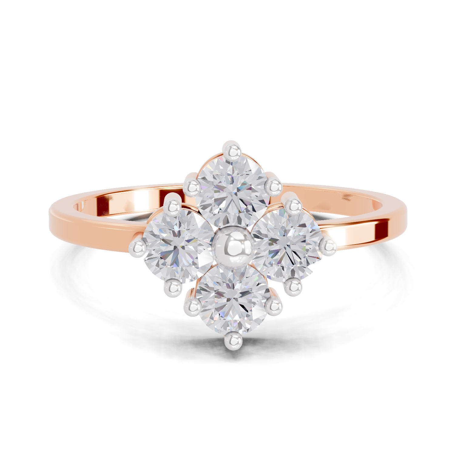 0.76 Carat Solitaire Lab Grown Diamond Ring In 14K Gold