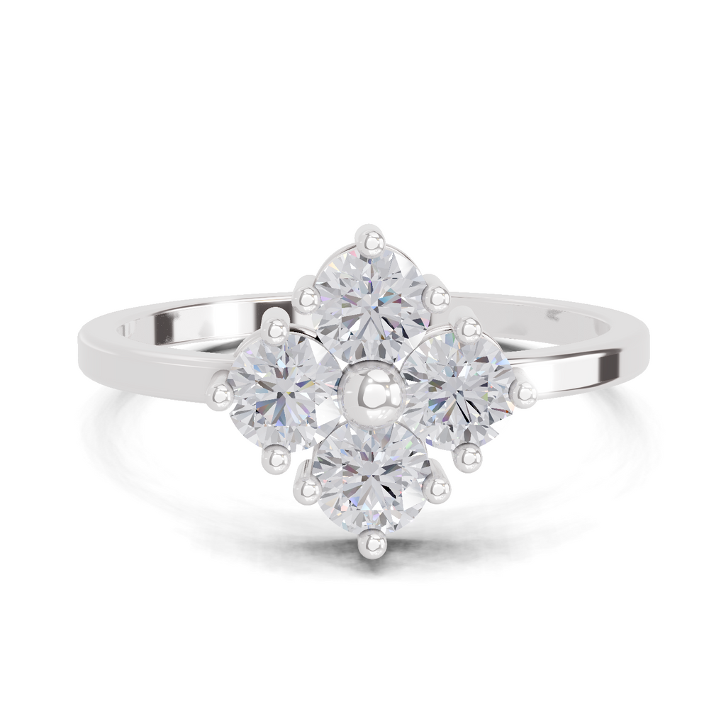 0.76 Carat Solitaire Lab Grown Diamond Ring In 14K Gold