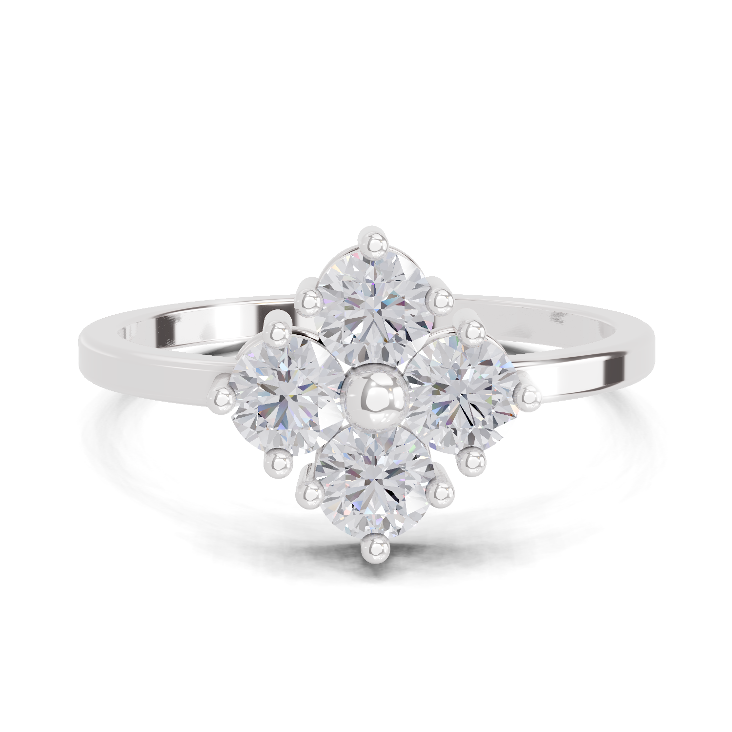0.76 Carat Solitaire Lab Grown Diamond Ring In 14K Gold