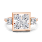 0.95 Carat Solitaire Lab Grown Diamond Ring In 14K Gold
