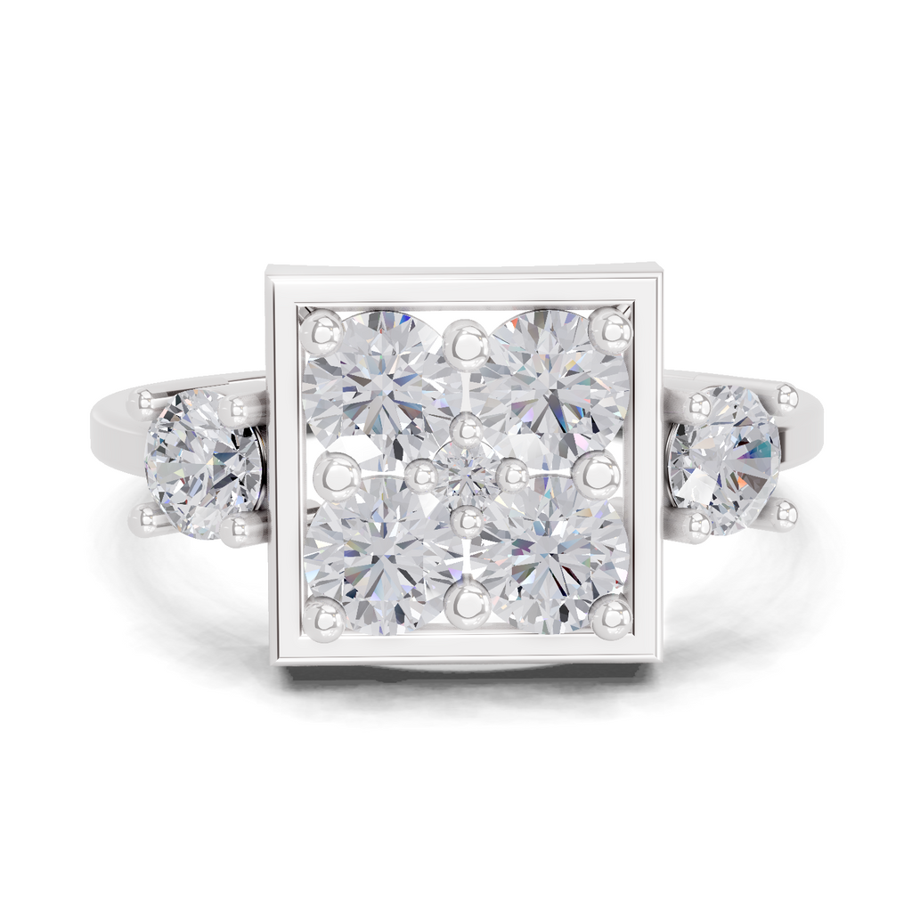 0.95 Carat Solitaire Lab Grown Diamond Ring In 14K Gold