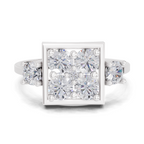 0.95 Carat Solitaire Lab Grown Diamond Ring In 14K Gold