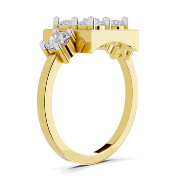 0.95 Carat Solitaire Lab Grown Diamond Ring In 14K Gold