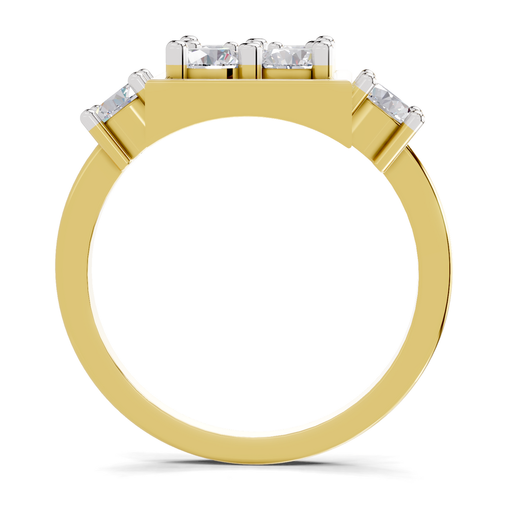 0.95 Carat Solitaire Lab Grown Diamond Ring In 14K Gold