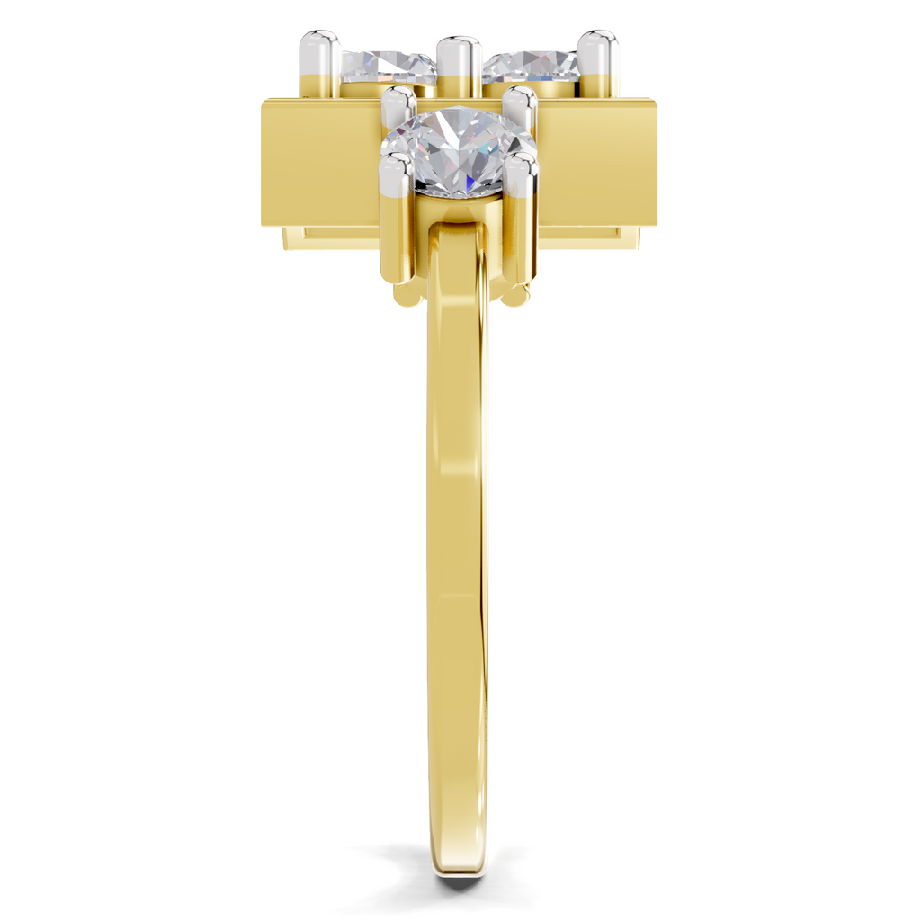 0.95 Carat Solitaire Lab Grown Diamond Ring In 14K Gold