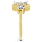 0.95 Carat Solitaire Lab Grown Diamond Ring In 14K Gold