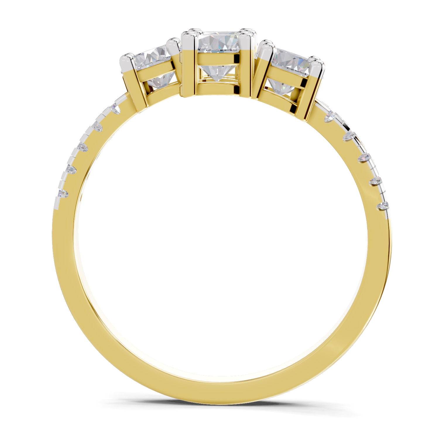 0.83 Carat Solitaire Lab Grown Diamond Ring In 14K Gold