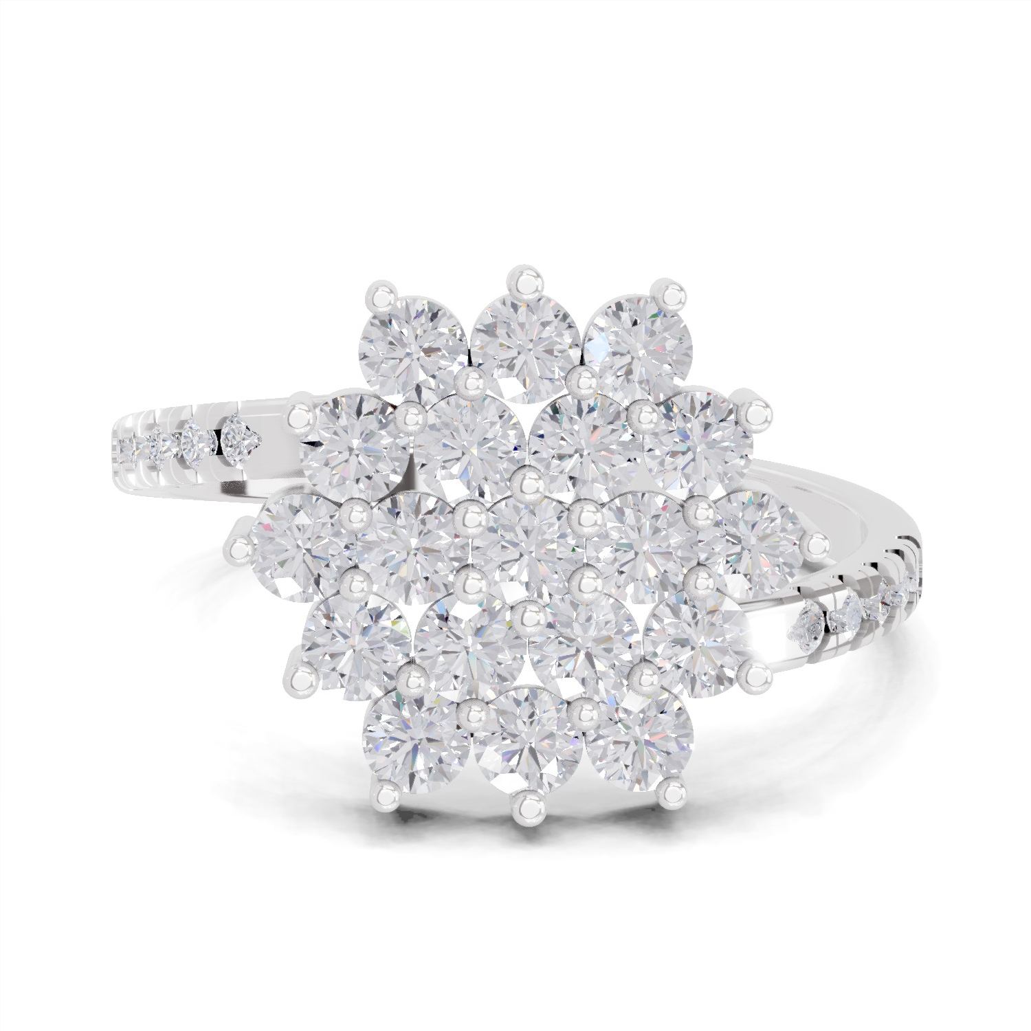 0.93 Carat Solitaire Lab Grown Diamond Ring In 14K Gold