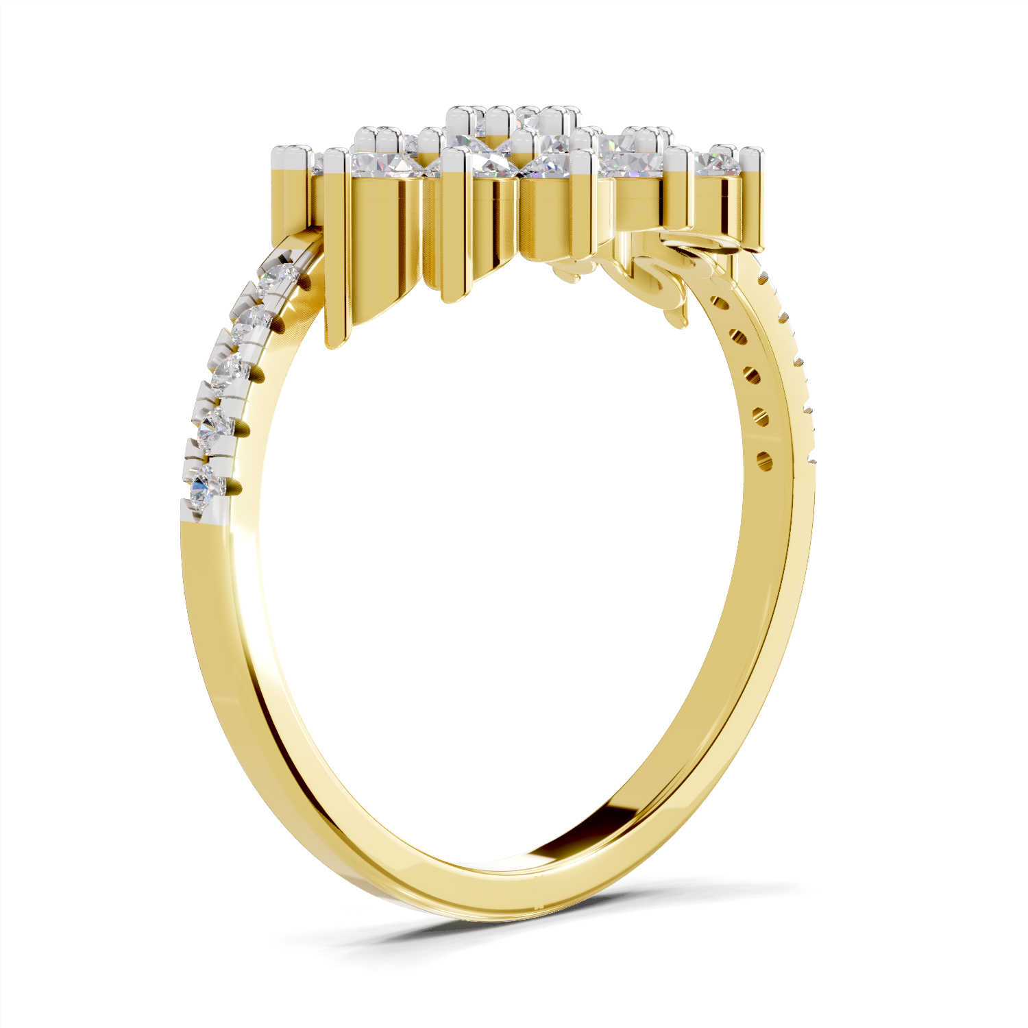 0.93 Carat Solitaire Lab Grown Diamond Ring In 14K Gold
